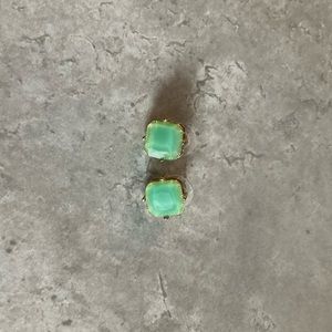 Turquoise square earrings